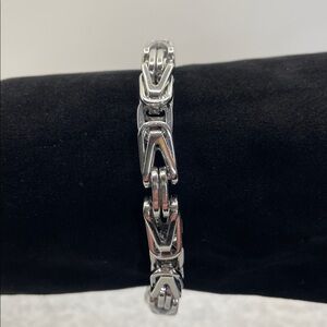 Anthony Jacobs Men’s Stainless Steel Chain Bracelet Magnetic Clasp NWT